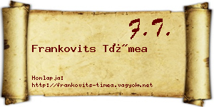 Frankovits Tímea névjegykártya